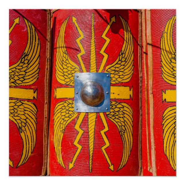 Poster Bouclier militaire romain - Scutum (Devant)