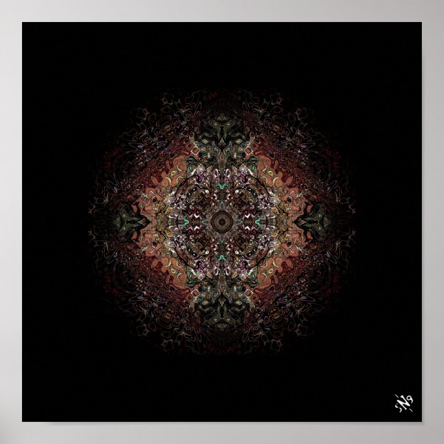 Poster Bouclier psychédélique v1 (Devant)