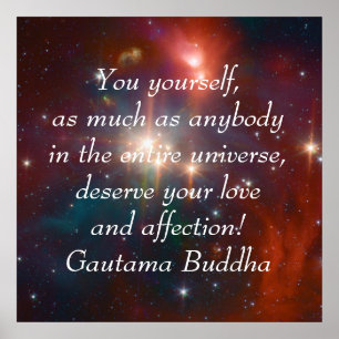 Poster Bouddha Amour et affection