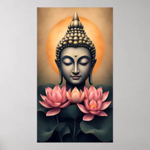 Poster Bouddha Bouddhisme Zen Spiritualité Paix