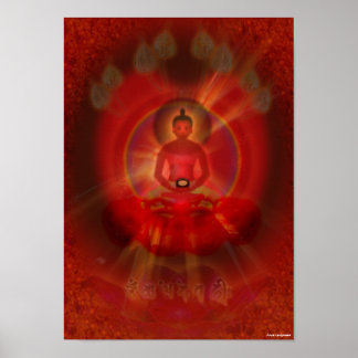 Poster Bouddha d'Amitabha