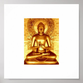 Poster Bouddha d'or