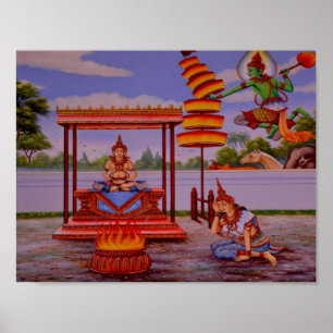 poster Bouddha éclairé
