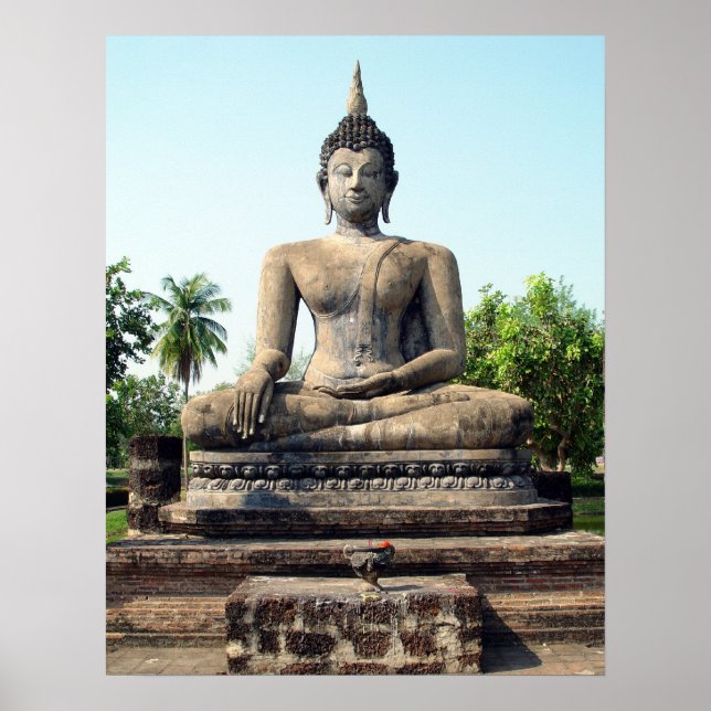 Poster Bouddha en Thaïlande (Devant)