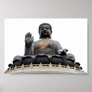 Poster Bouddha géant Hong Kong assis