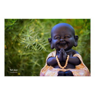 Poster Bouddha heureux