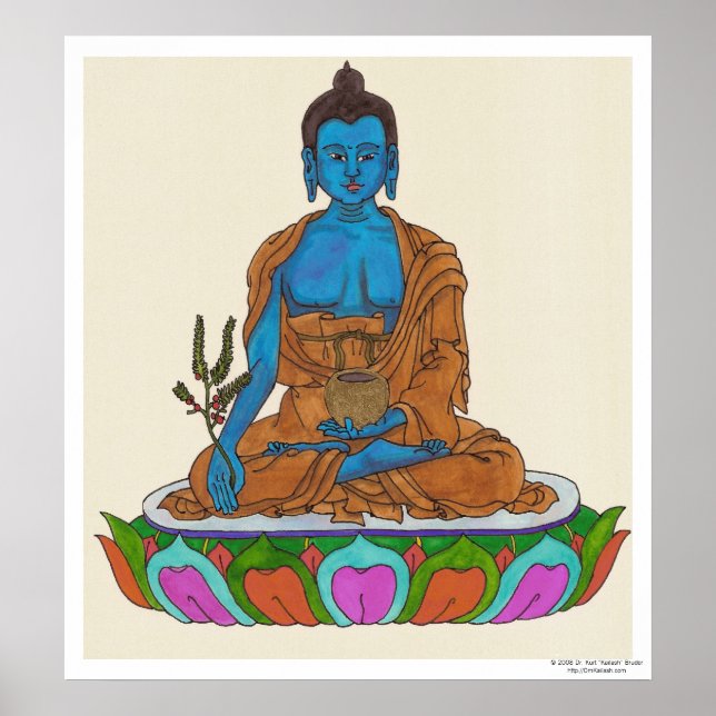 Poster Bouddha médical (Devant)