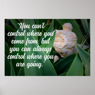 Poster Bouddha motivant
