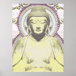 Poster Bouddha mystique dans les tons neutres