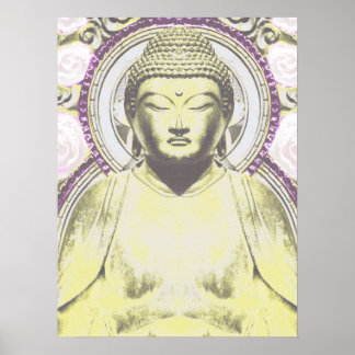 Poster Bouddha mystique dans les tons neutres