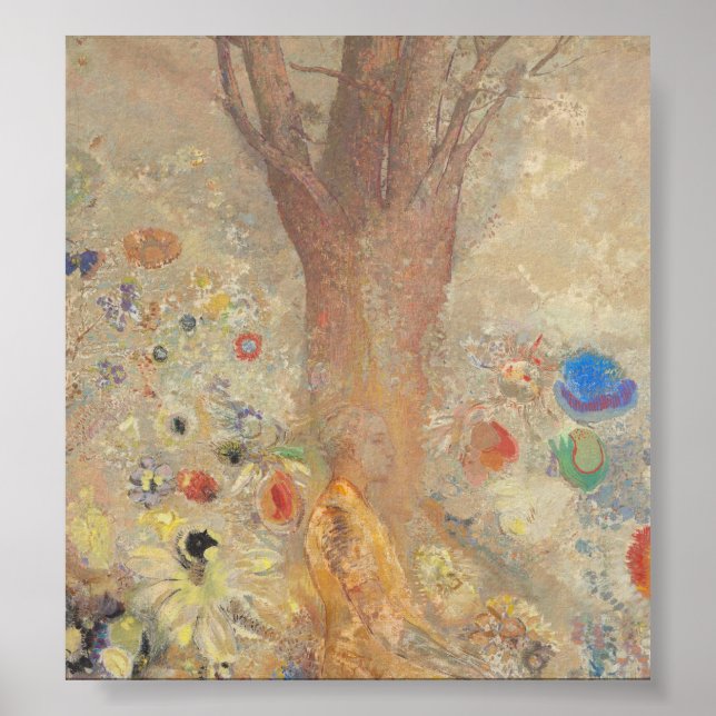 Poster Bouddha par Odilon Redon (Devant)