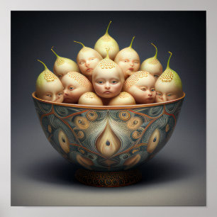 Poster Bouddha Pear Bowl 2