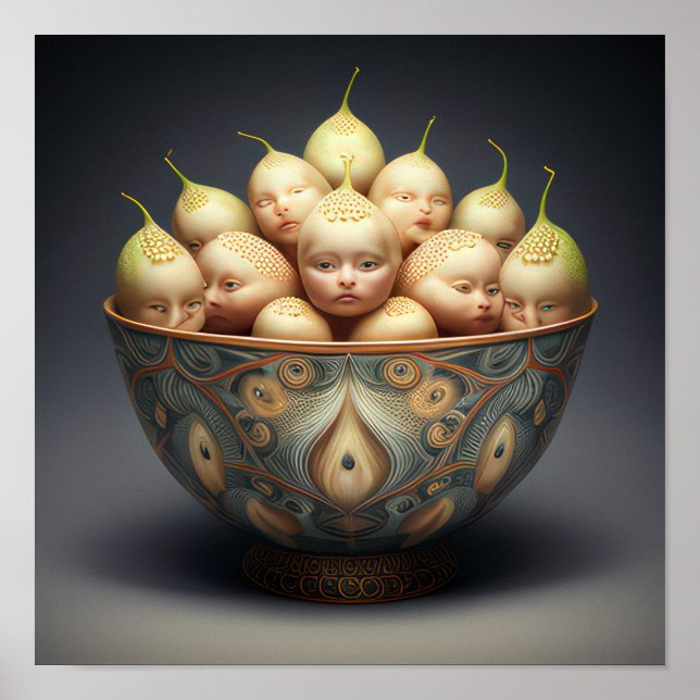 Poster Bouddha Pear Bowl 2 (Devant)