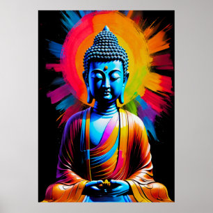 Poster Bouddha - Raies de Tranquille