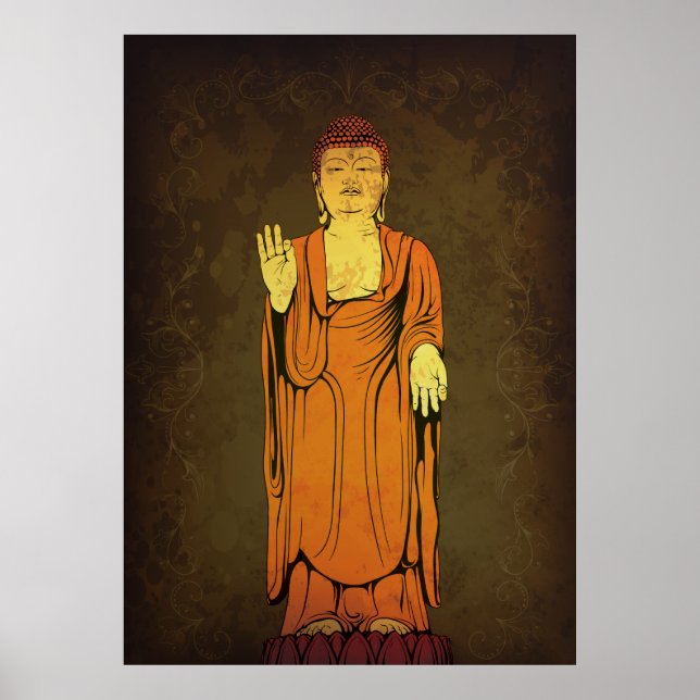 Poster Bouddha Vitarka Mudra (Devant)