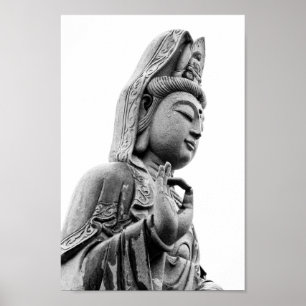 Poster Bouddhiste chinois Kwan Yin