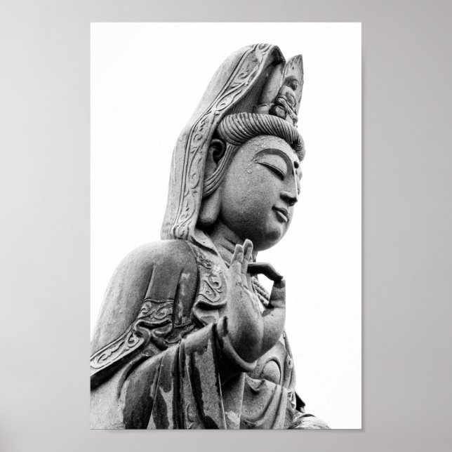 Poster Bouddhiste chinois Kwan Yin (Devant)