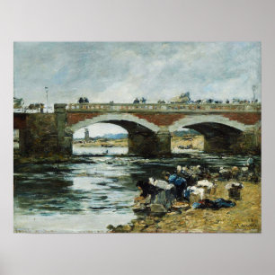Poster Boudin - Lisseuses Près Du Pont 1883