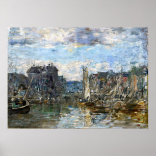 Poster Boudin - Pont de la Bourse de Rotterdam 1876