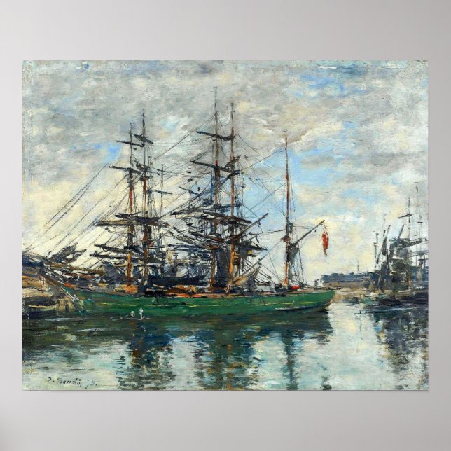 Poster Boudin - Port De Deauville 1878 (Devant)