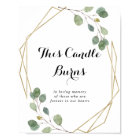 Bougie de géométrie dorée calligraphiée Cette boug