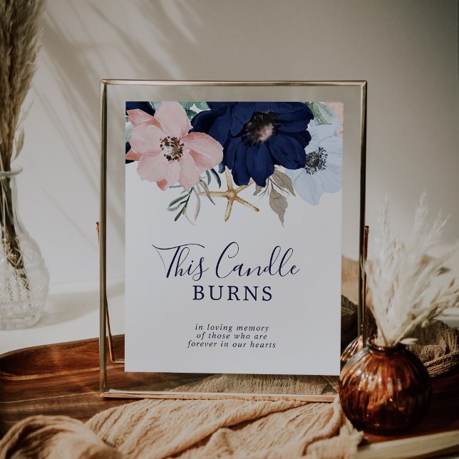 Poster Bougie Naútíque Moderne Signe de Mariage et de Mém (Créateur téléchargé)