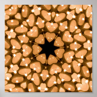 Poster Bougies Kaleidoscope