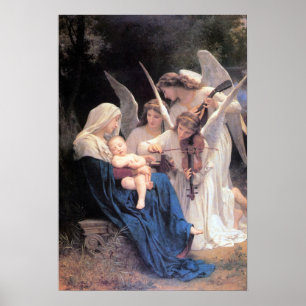 Poster Bouguereau-Chant des Anges lg