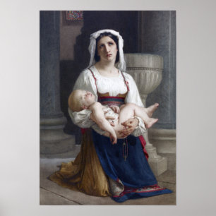 Poster Bouguereau - Italien Peasin Kneeling