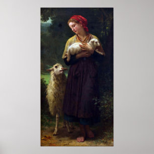 Poster Bouguereau - La Bergère