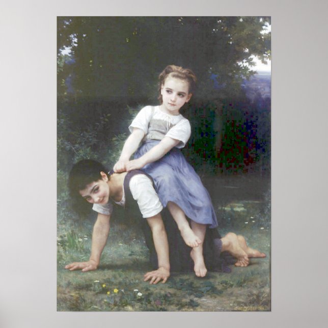 Poster Bouguereau - La Bourrique (Devant)