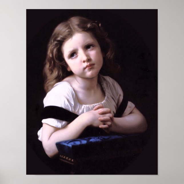 Poster Bouguereau - La Prière (Devant)
