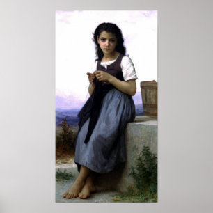 Poster Bouguereau - La Tricoteuse