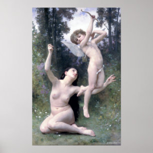 Poster Bouguereau - L'Amour's'Envole