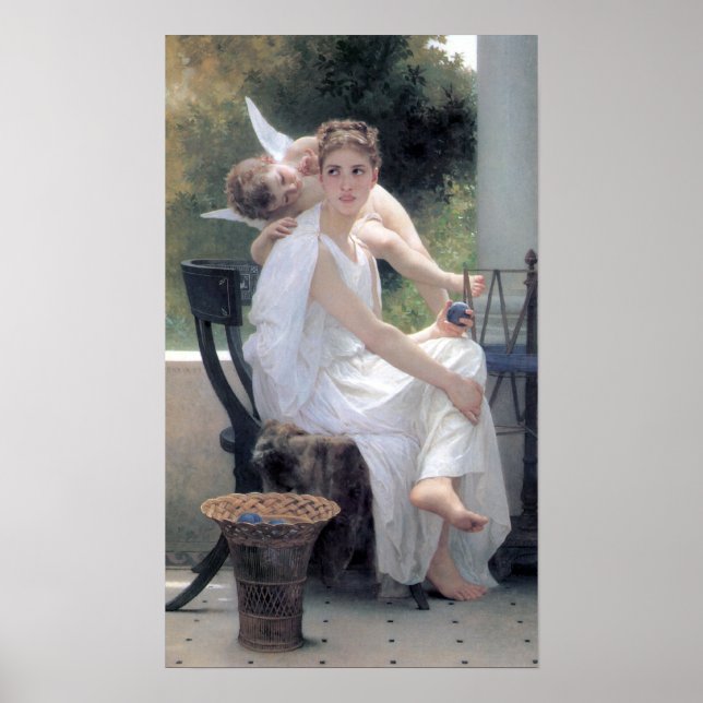 Poster Bouguereau - Le Travail Interrompu (Devant)