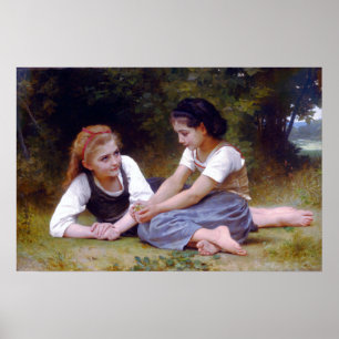 Poster Bouguereau - Les cueilleurs de noix 1882