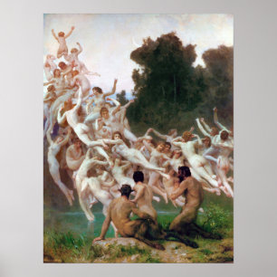 Poster Bouguereau - Les Oreades, 1902