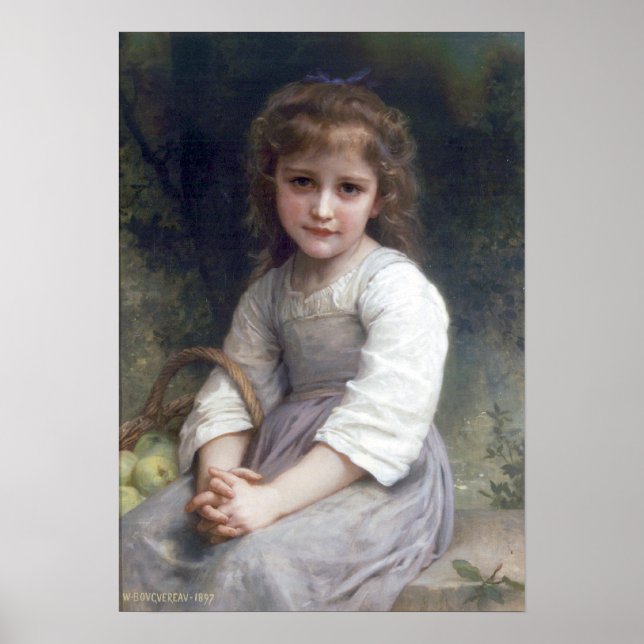 Poster Bouguereau - Les Pommes (Devant)