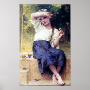 Poster Bouguereau - marguerite des prés