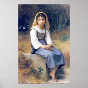 Poster Bouguereau - méditation