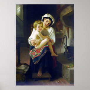 Poster Bouguereau - Mère Regardant Son Enfant 1871