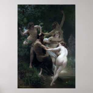 Poster Bouguereau - Nymphs And Satyr, 1873