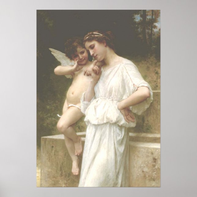 Poster Bouguereau - Secrets de l'Amour (Devant)