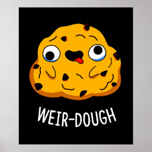 Poster Boulangerie Douteuse Baking Dough Pun Dark BG