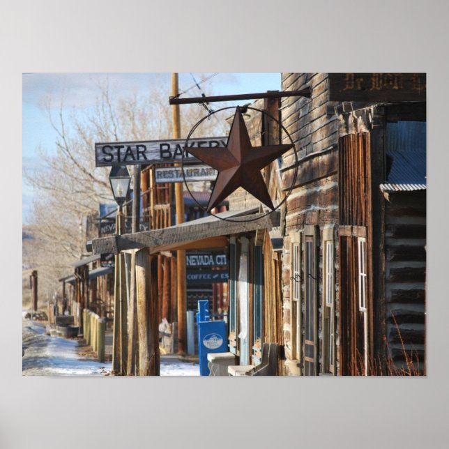 Poster Boulangerie étoilée en Nevada City, MT Ghost Town (Devant)
