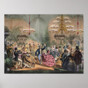Poster Boule dans le d'Hiver de Jardin