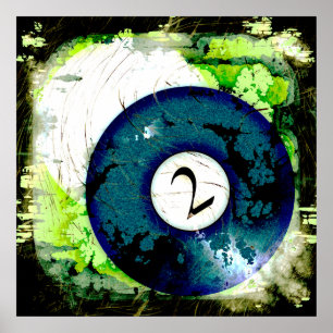 POSTER BOULE DE BILLARDS NUMÉRO 2