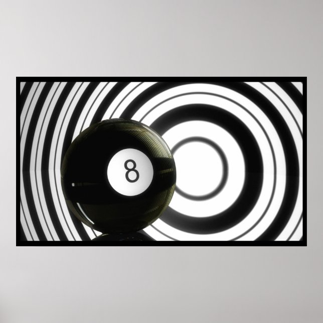 Poster Boule de boule Abstraite (Devant)