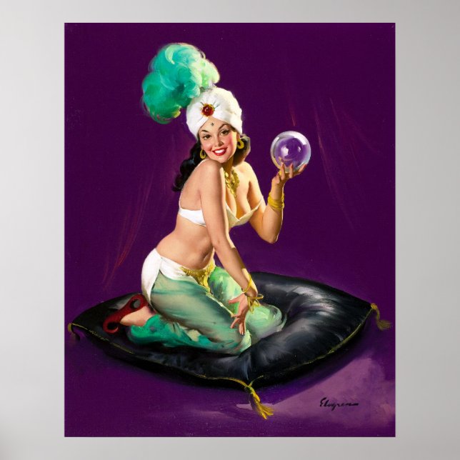 Poster Boule de cristal vers le haut (Devant)