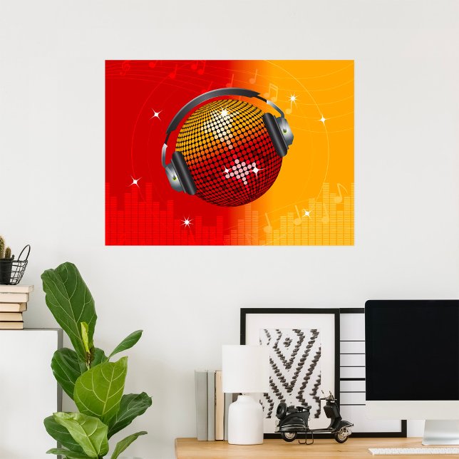 Poster Boule Disco Étincelante (Créateur téléchargé)